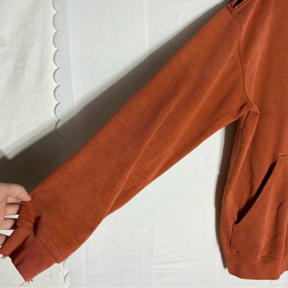 Carhartt Orange Heavily Distressed Pullover Hoodie M - Picture 11 of 16